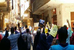 ثوار إمبابة يتظاهرون في الذكري الرابعة للإنقلاب تلبية لدعوة تحالف دعم الشرعية