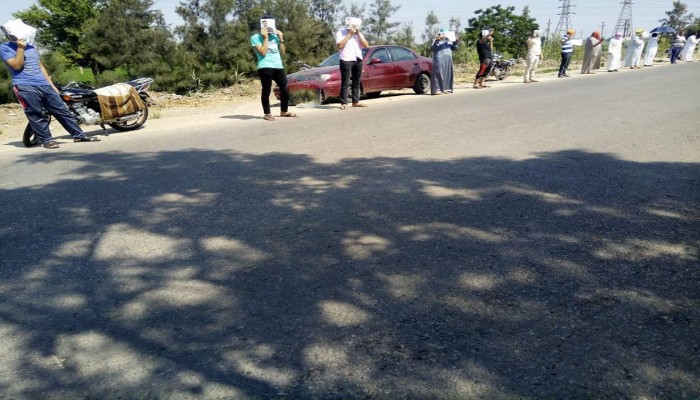 ثوار الحسينية بالشرقية يرفضون إفقار المصريين