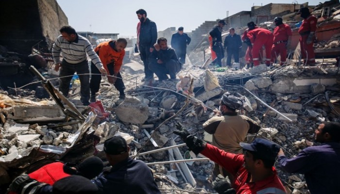 لقطات جوية تظهر دمار الموصل ودعوات لإعدام المالكي