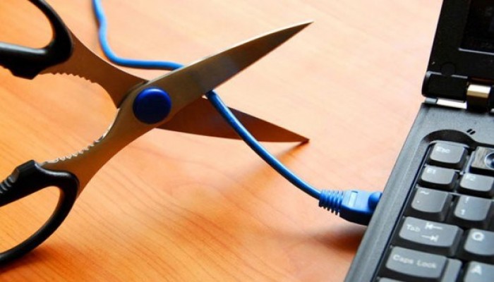 انقطاع الإنترنت عن قطاع غزة