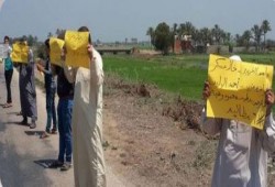 الدقهلية أهالى   المنزلة و  منية النصر يرفعون شعار اغضب للأقصى