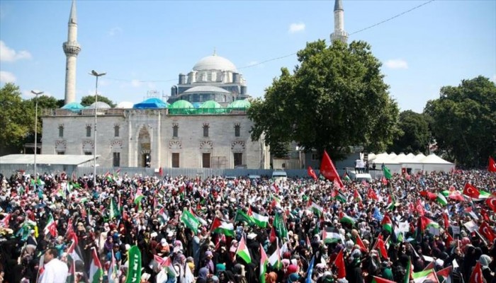 مظاهرات متضامنة مع المسجد الأقصى ومناهضة للكيان الصهيوني تعم تركيا