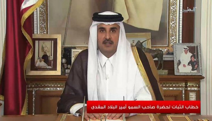 أمير قطر: مستعدون للحوار دون تدخل وفرض إملاءات