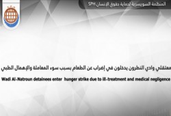 إضراب معتقلي وادي النطرون بسبب الانتهاكات الجسيمة