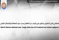 إضراب معتقلي وادي النطرون بسبب الانتهاكات الجسيمة