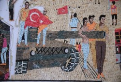 سوري يختصر انقلاب تركيا الفاشل بلوحة فسيفسائية