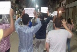 مسيرة ليلية لشباب ضد الانقلاب بابوالمطامير رفضاً لحكم العسكر