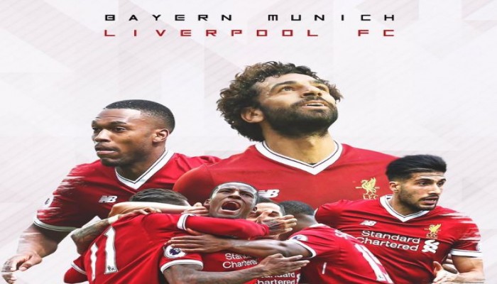 محمد صلاح يتصدر غلاف ليفربول الدعائى لمواجهة بايرن ميونخ