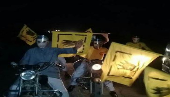 اهالى الدلنجات ينظمون مسيرة ليلة تنديدا بمماراسات داخلية الانقلاب