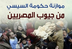 (انفوجرافيك) السيسي يسرق الفقراء ليمول ميزانيته