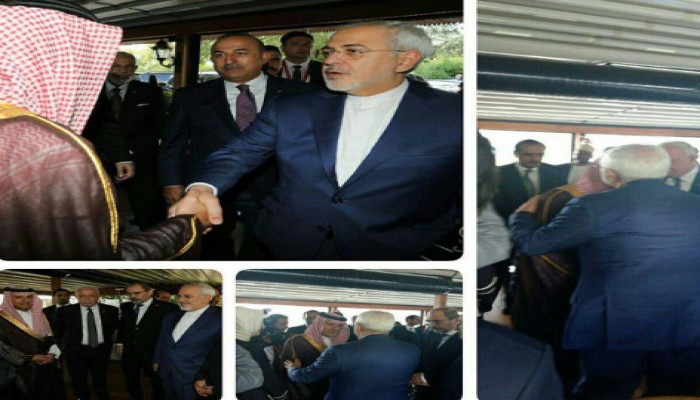 الانفصام السعودي.. الجبير يعانق وزير خارجية إيران بعد يومين من وصفها بالخطر