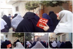 ثوارأبو كبير بالشرقية يرفعون الكارت الأحمر للسيسي