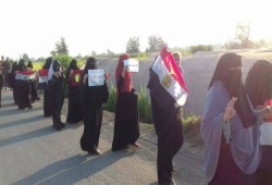 كفر الشيخ: مسيرة مناهضة للانقلاب على طريق بيلا - نبروه