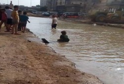 انفجار ماسورة مياه بمنطقة العوايد  بالإسكندرية