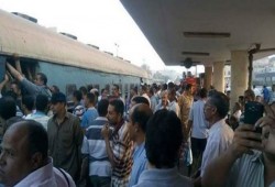 تعطل حركة القطارات 6 ساعات بمحطة بنها