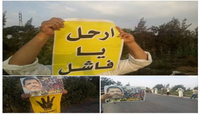 ثوار الحسينية في ذكري المذبحة: "ارحل يا فاشل"