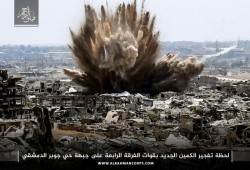 حالات اختناق.. قوات الأسد تضرب جبهات "عين ترما" بـ "الكلور السام"