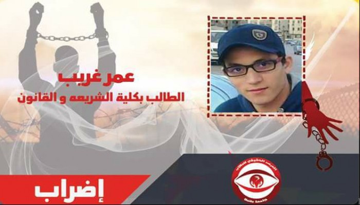 "عمر غريب" يدخل اليوم الـ 42 في إضرابه عن الطعام بسجن وادي النطرون