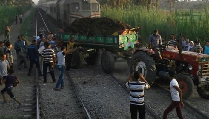 العناية الإلهية تنقذ ركاب قطار الصعيد من الموت بالجيزة