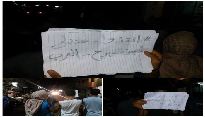 وقفة ليلية لشباب ضد الانقلاب بحوش عيسى تضامناً مع معتقلي برج العرب