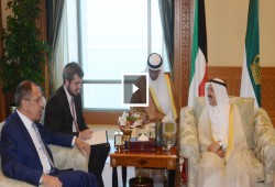 لافروف يلتقي أمير الكويت ويؤكد دعم وساطته الخليجية