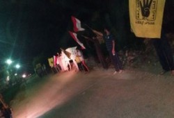 سلسلة بشرية بمركز دمنهور رفضاً لانقلاب العسكر