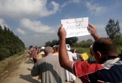 سلسلة بشرية ومسيرة لأهالي النوبارية رفضاً لمسلسل الإخفاء القسري