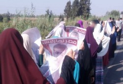 أحرار بلبيس ينتفضون بمسيرات وسلاسل رفضا للانقلاب