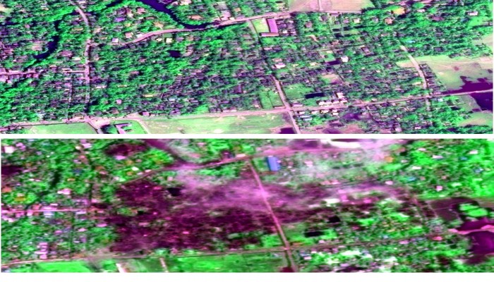 هكذا أصبحت قرى الروهينغا بعد إحراقها بالكامل