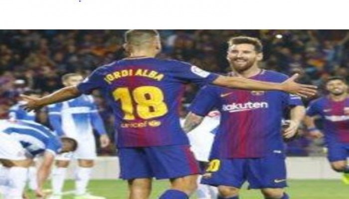 برشلونة يتربع على صدارة الدوري الإسباني بخماسية فى إسبانيول