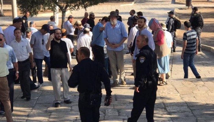 158 إسرائيليا يقتحمون الأقصى