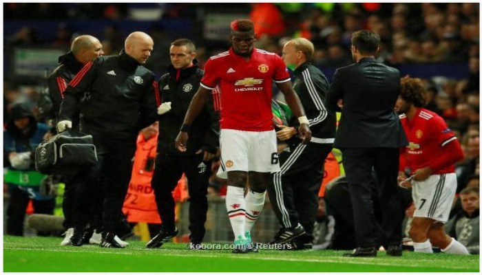 مانشستر يونايتد قد يفقد بوجبا عدة أسابيع