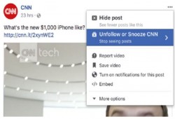 فيس بوك تختبر إمكانية “كتم” الأصدقاء والصفحات والمجموعات مؤقتا
