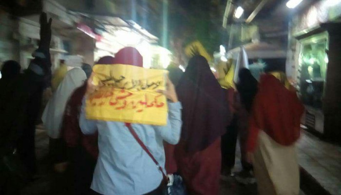 مسيرة لحركة "نساء ضد الانقلاب" بالإسكندرية