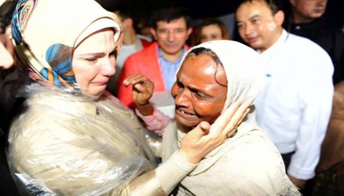 عقيلة أردوغان تحثّ نظيراتها على نصرة مسلمي الروهينغيا