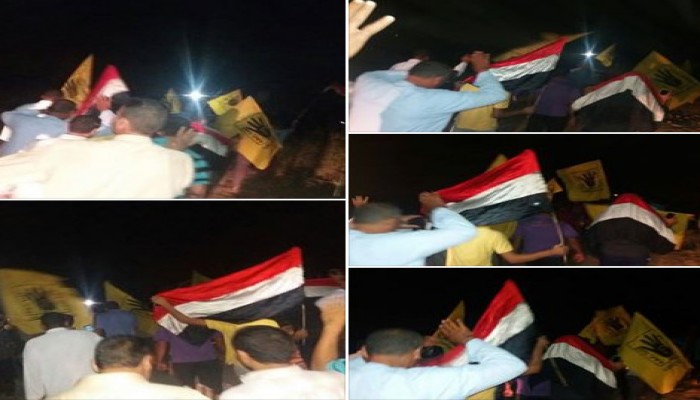 مسيرة ليلية لأهالي قرى مركز دمنهور رفضاً لحكم العسكر