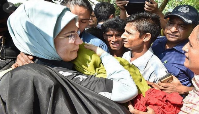 عقيلة أردوغان: انتظار العالم تركيا لحل أزمة ميانمار مقاربة ليست معقولة