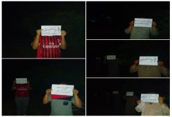 سلسلة بشرية لأهالي كوم حماده رفضاً لانقلاب العسكر