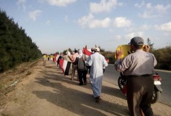 سلسلة ومسيرة لأهالي النوبارية بقرى شباب الخريجين تنديدا بقتل عاكف ورفضاً للانقلاب العسكري