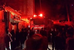 اندلاع حريق داخل منزل بسبب ماس كهربائي في المنيا