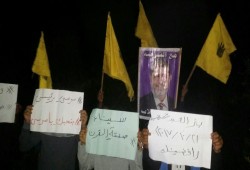 وقفة ليلية لثوار بئرالعبد بأسبوع "رافضينك"