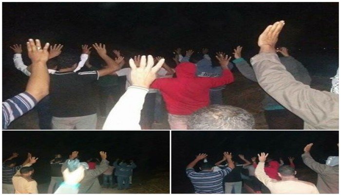 مسيرة ليلية لأهالي مركز دمنهور رفضاً للانقلاب العسكري