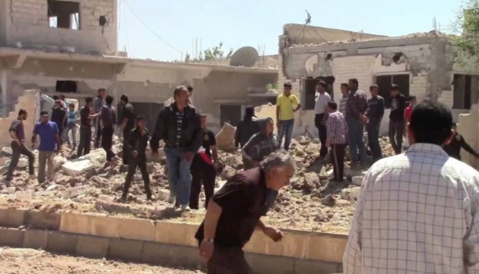 سقوط جرحى جراء تفجير انتحاري ضرب مقرا للجيش الحر بـ"درعا"