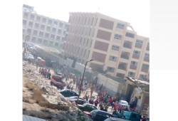 إخلاء مجمع مدارس بالإسكندرية من الطلاب بسبب حريق هائل