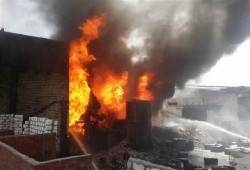 انفجار براميل كيماويات فى مصنع البتروكيماويات غرب الإسكندرية