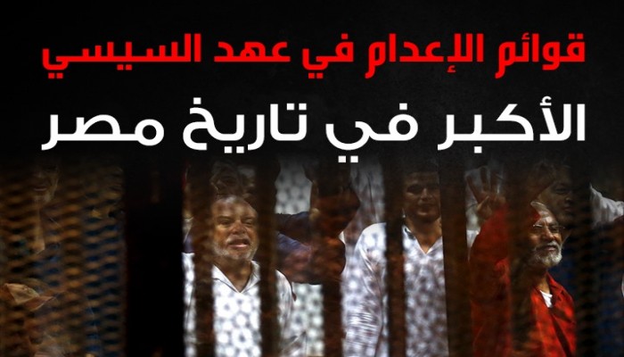 قوائم الإعدام في عهد السيسي الأكبر في تاريخ مصر (إنفوجراف)