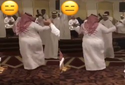 بركات "بن سلمان".. سعودي يرقص ويتمايل بحركات نسائية في أحد الأفراح