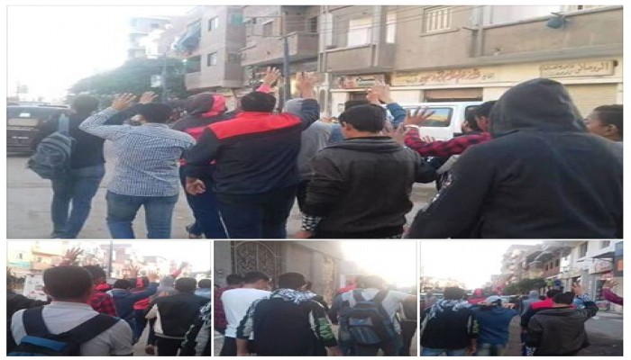 شباب ضد الانقلاب يشعلون شوارع Hبو المطامير بهتافات للإفراج عن "سمية"