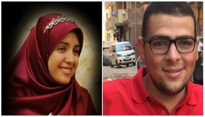 داخلية الانقلاب تواصل إخفاء "سمية ماهر وعمر عصام" لليوم الـ27