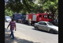 محاولات للسيطرة على حريق بمحيط وزارة الزراعة فى الدقي